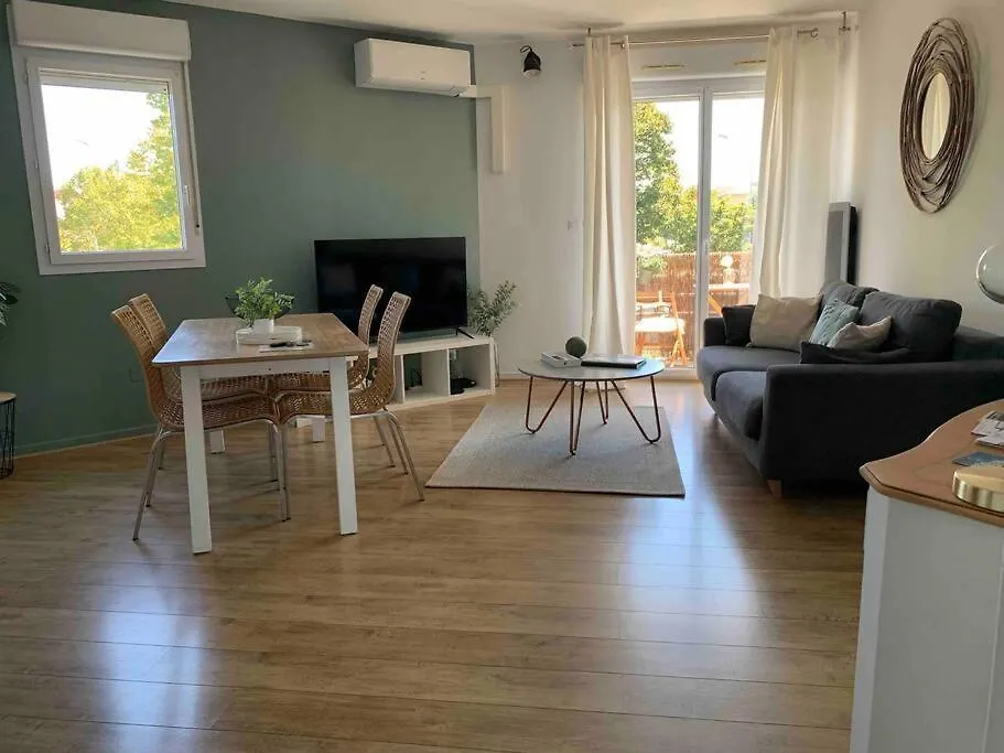 Apartmán T2 Cosy Climatise 5 Min Aeroport Blagnac 0*,